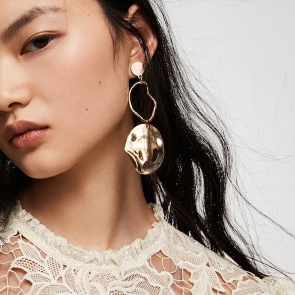 MANGO NIEVES LINEN BLEND SHEER BLOUSE TOP S/M - Picture 5 of 6